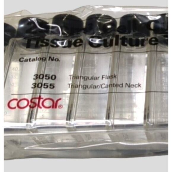 Costar Cell Culture Flask 25 cm² 20 Flasks per Pack Triangular Flask Canted - Picture 2 of 5